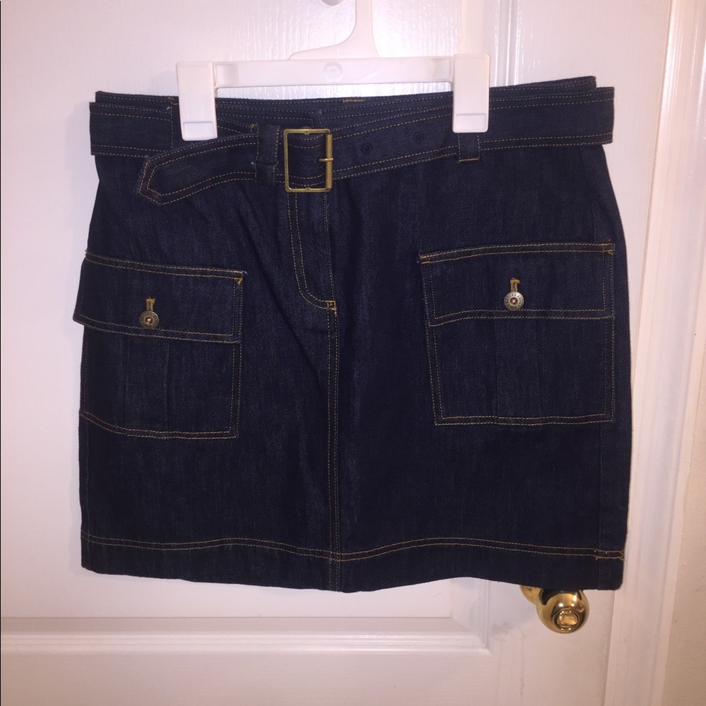 Brooks Brothers Jean cargo skirt size 8